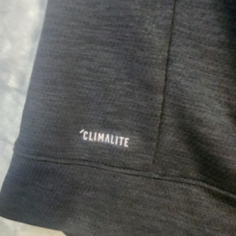 Adidas Climalite 1/4 Zip Long Sleeve Pullover Jacket Men 2XLT Black‎  NCC Logo - Picture 8 of 9